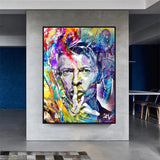 David Bowie Singer Famous Wall Canvas Art Wall Hanging