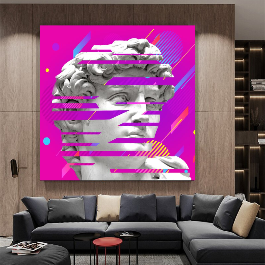 David Sculpture Canvas Wall Art