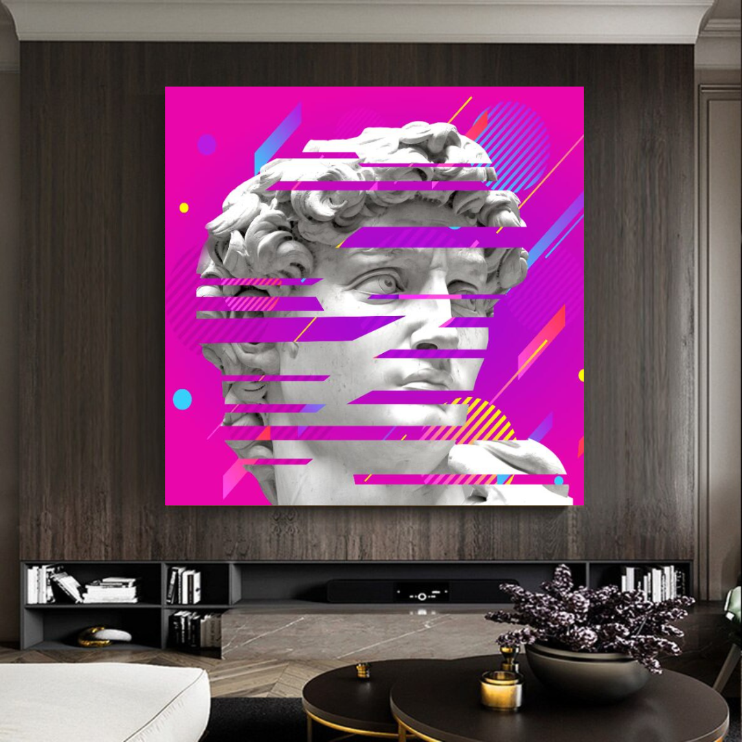 David Sculpture Canvas Wall Art