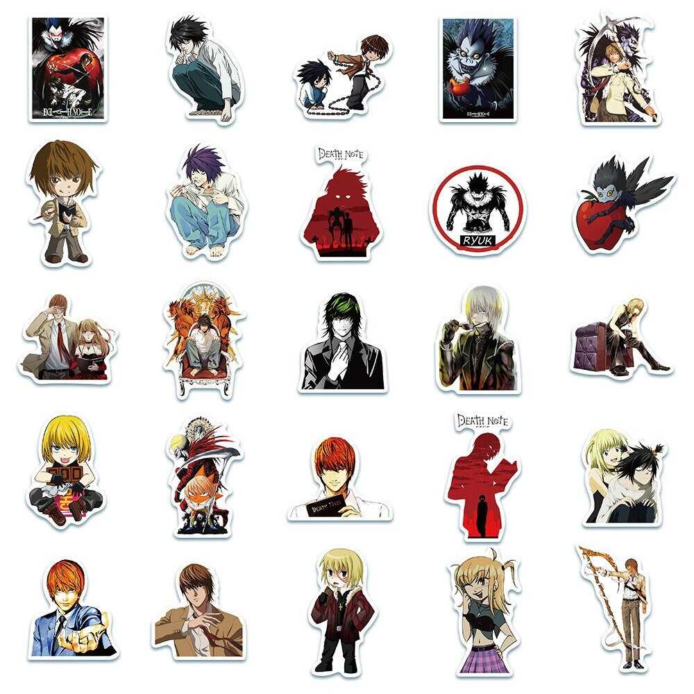 Death Note Stickers Pack | Famous Bundle Stickers | Waterproof Bundle Stickers