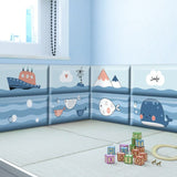 3D Thicken Anti-collision Waterproof Marine Landscape Animals Wall Stickers For Kids Rooms Wall Decoration Bedroom Decor Sticker