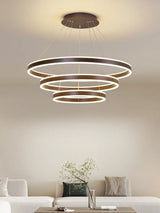 Rings LED Staircase Chandelier: Unparalleled Elegance