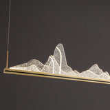 Lustre acrylique Hill design pour un éclairage époustouflant