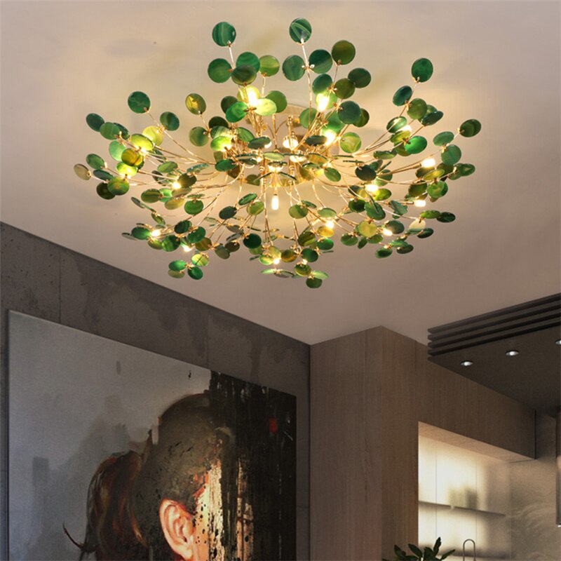 Designer Carnelian LED Ceiling Chandelier