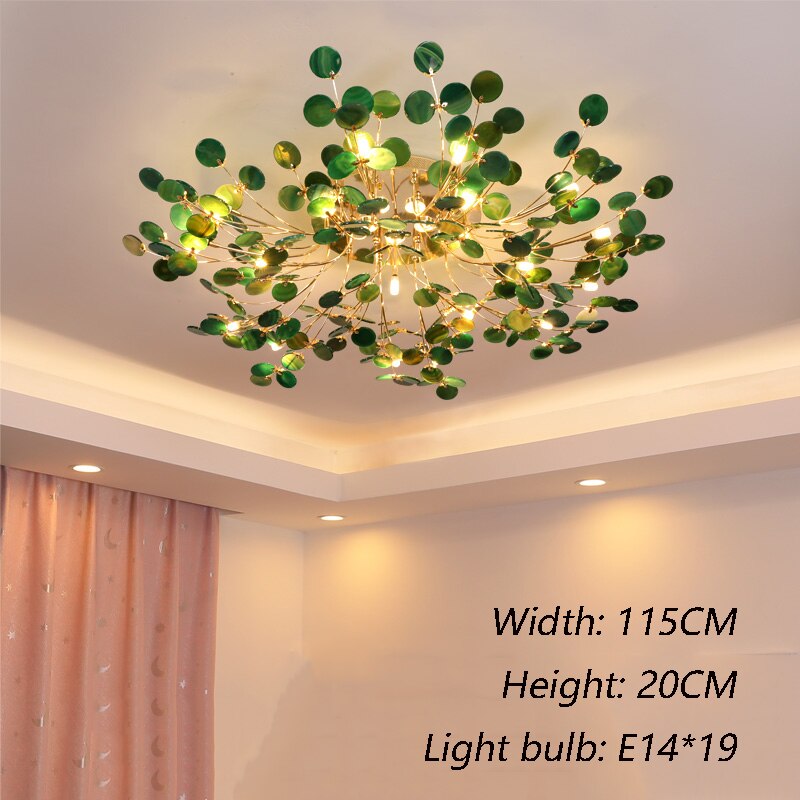 Lustre de plafond LED en cornaline design