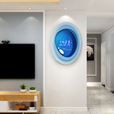 Designer Wall Clock: Modern Digital Capsule Style Wall Clock