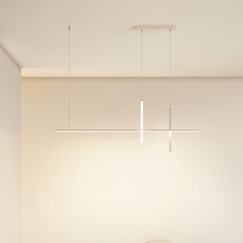 Esszimmer-Kronleuchter LED – minimalistische Streifen-Designerlampe