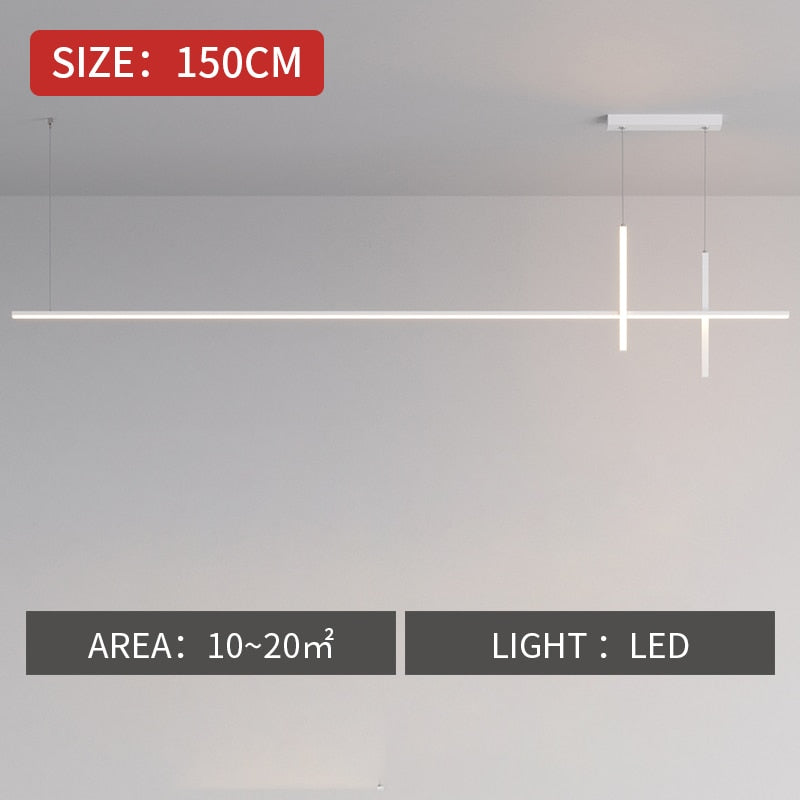 Esszimmer-Kronleuchter LED – minimalistische Streifen-Designerlampe