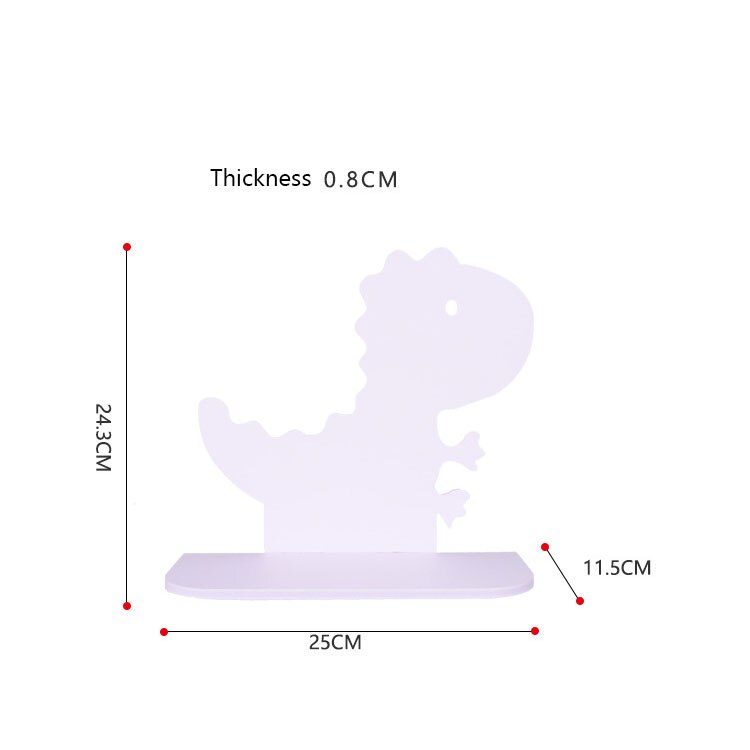 Étagère Murale Dinosaure pour Chambre d'Enfant - Design en Bois 