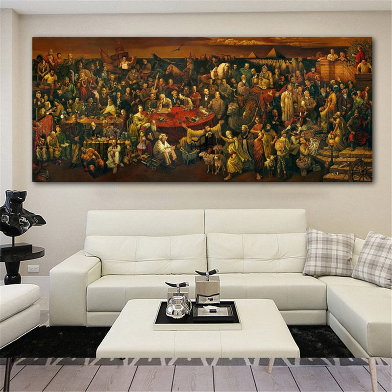 Discussing Divine Comedy Canvas Wall Art