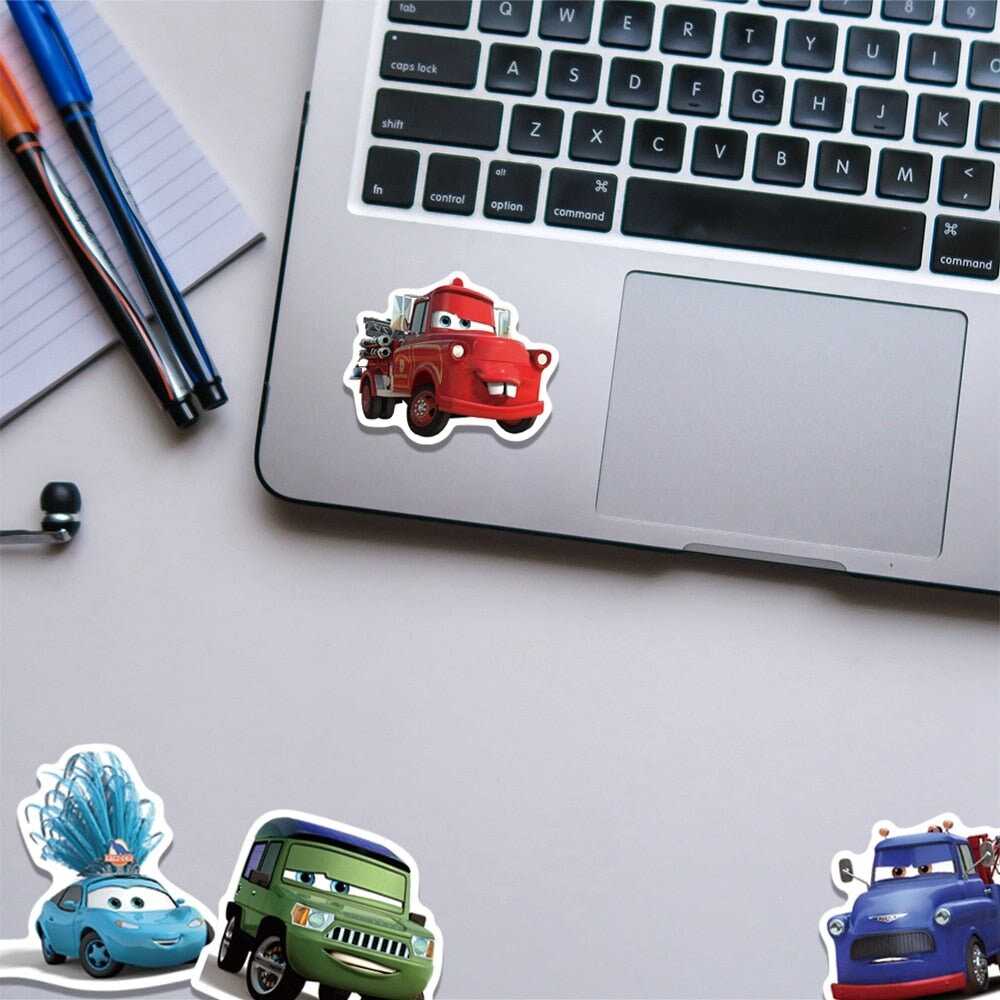 Disney Cartoon Cars Stickers Pack | Famous Bundle Stickers | Waterproof Bundle Stickers