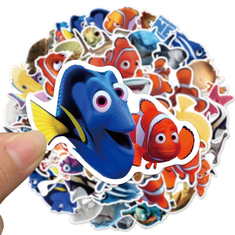 Disney Cartoon Movie Finding Nemo Stickers Pack | Famous Bundle Stickers | Waterproof Bundle Stickers