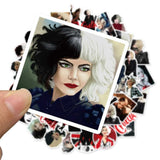 Disney Movie Cruella Stickers Waterproof Vinyl Decals DIY Sticker on Travel Case Laptop Skateboard Guitar Fridge