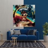 Décoration murale sur toile astronaute de la NASA Donald Duck de Disney