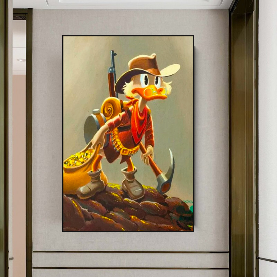 Décoration murale sur toile Disney Donald Duck Scrooge Mcduck