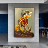 Décoration murale sur toile Disney Donald Duck Scrooge Mcduck