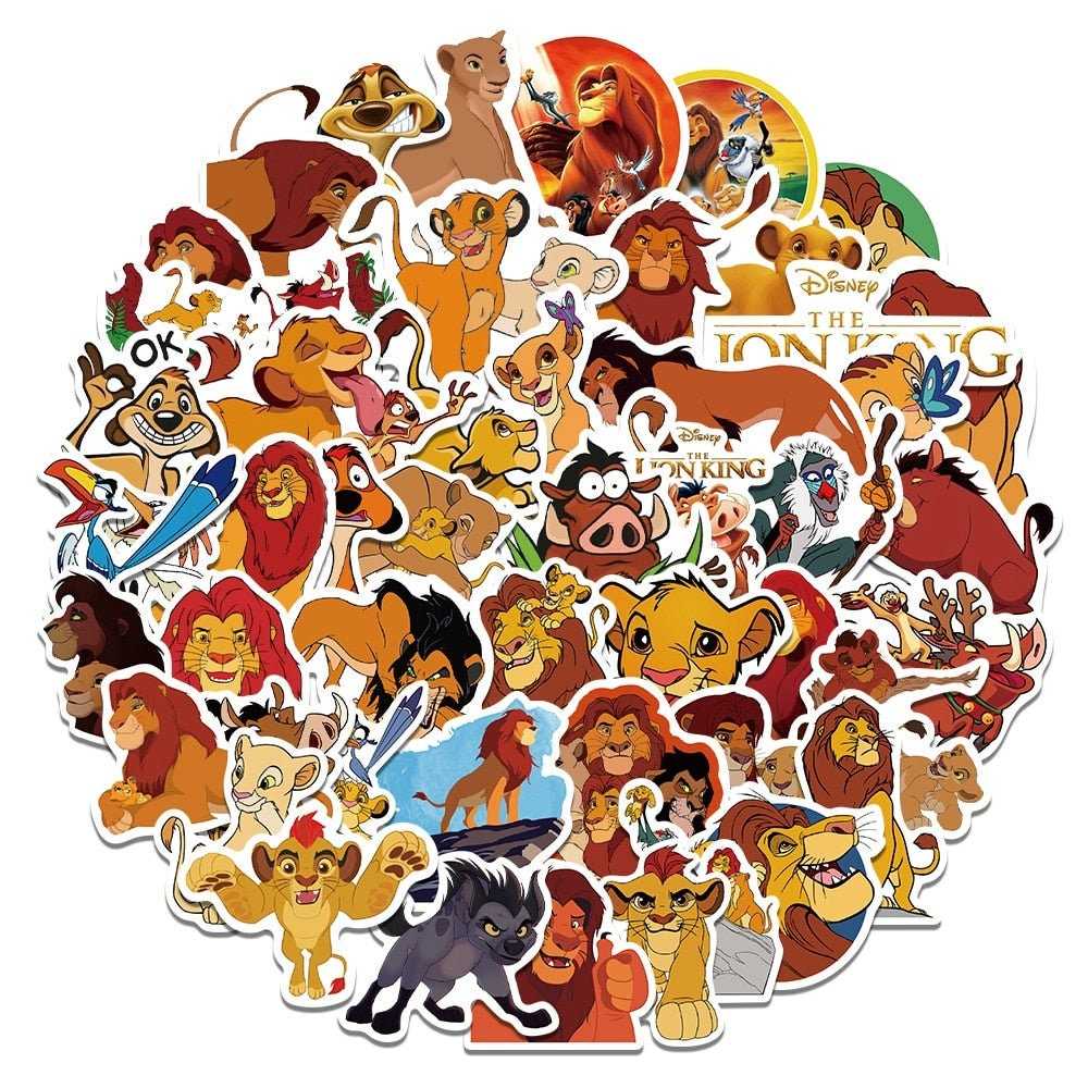 Disney The Lion King Stickers Pack | Famous Bundle Stickers | Waterproof Bundle Stickers