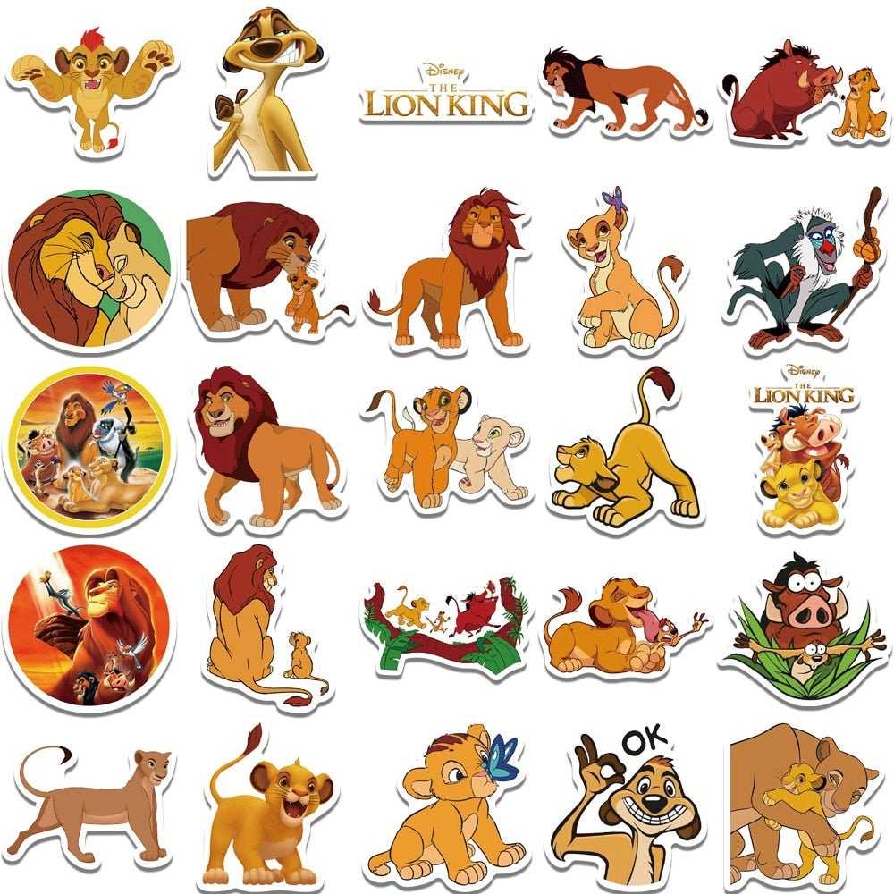 Disney The Lion King Stickers Pack | Famous Bundle Stickers | Waterproof Bundle Stickers