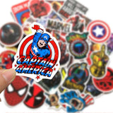 Disney Movie Marvel The Avengers Stickers Waterproof Skateboard Guitar Luggage Laptop Cartoon Sticker Kids Toys