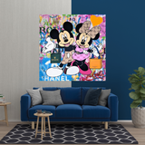 Décoration murale sur toile Disney Mickey et Minnie Mouse