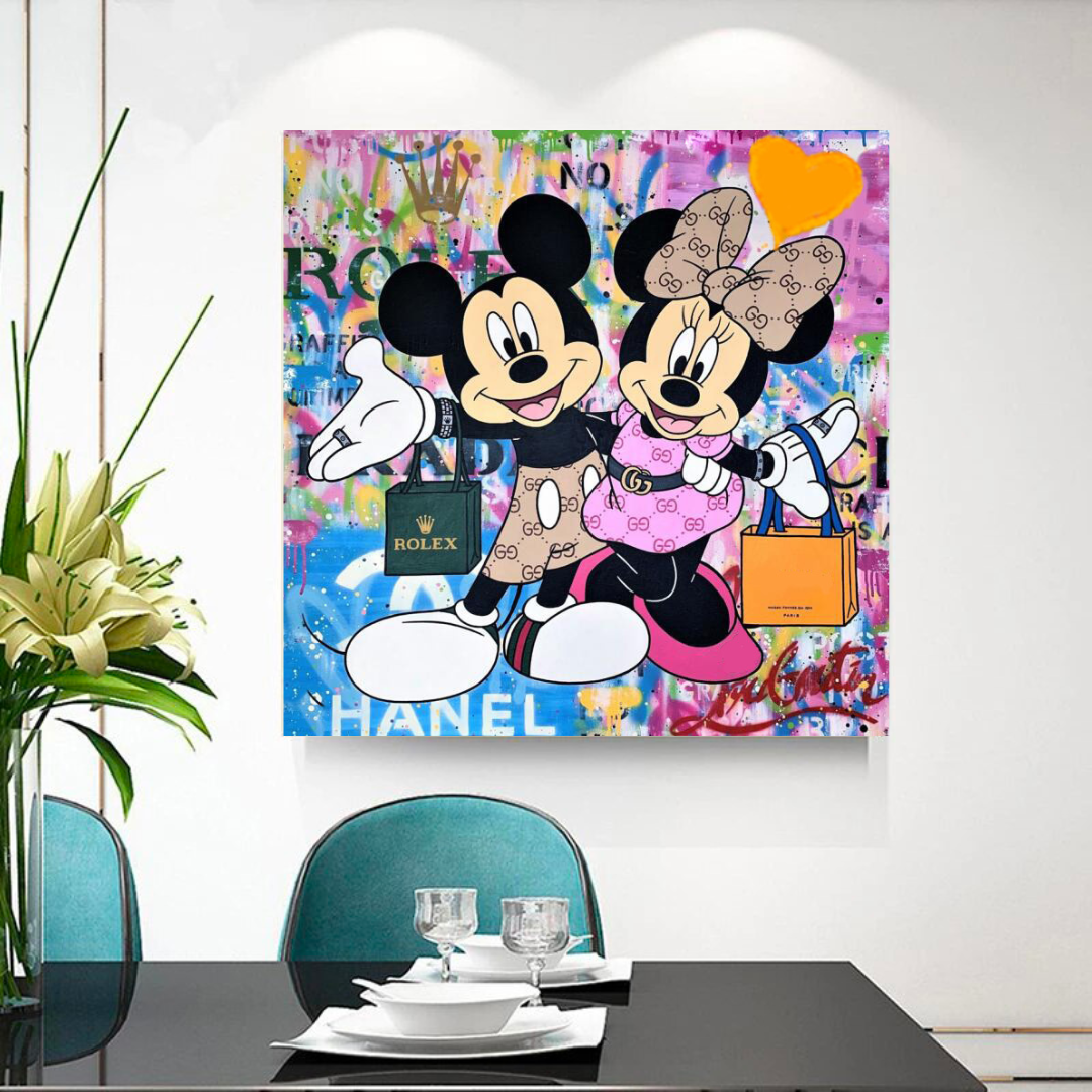 Disney Mickey & Minnie Mouse Canvas Wall Art