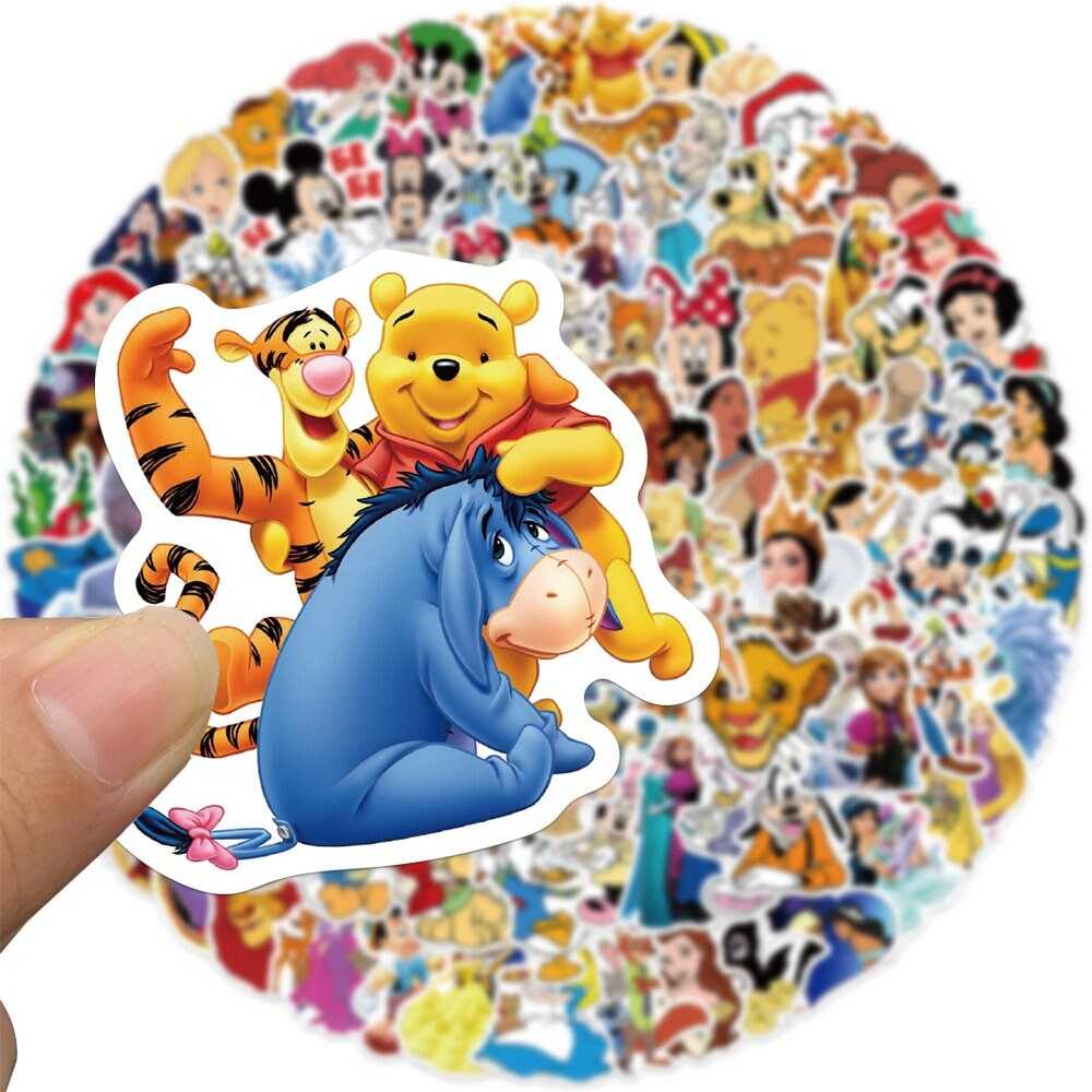 Disney Mix Cartoon Micky Princess Stickers Pack | Famous Bundle Stickers | Waterproof Bundle Stickers