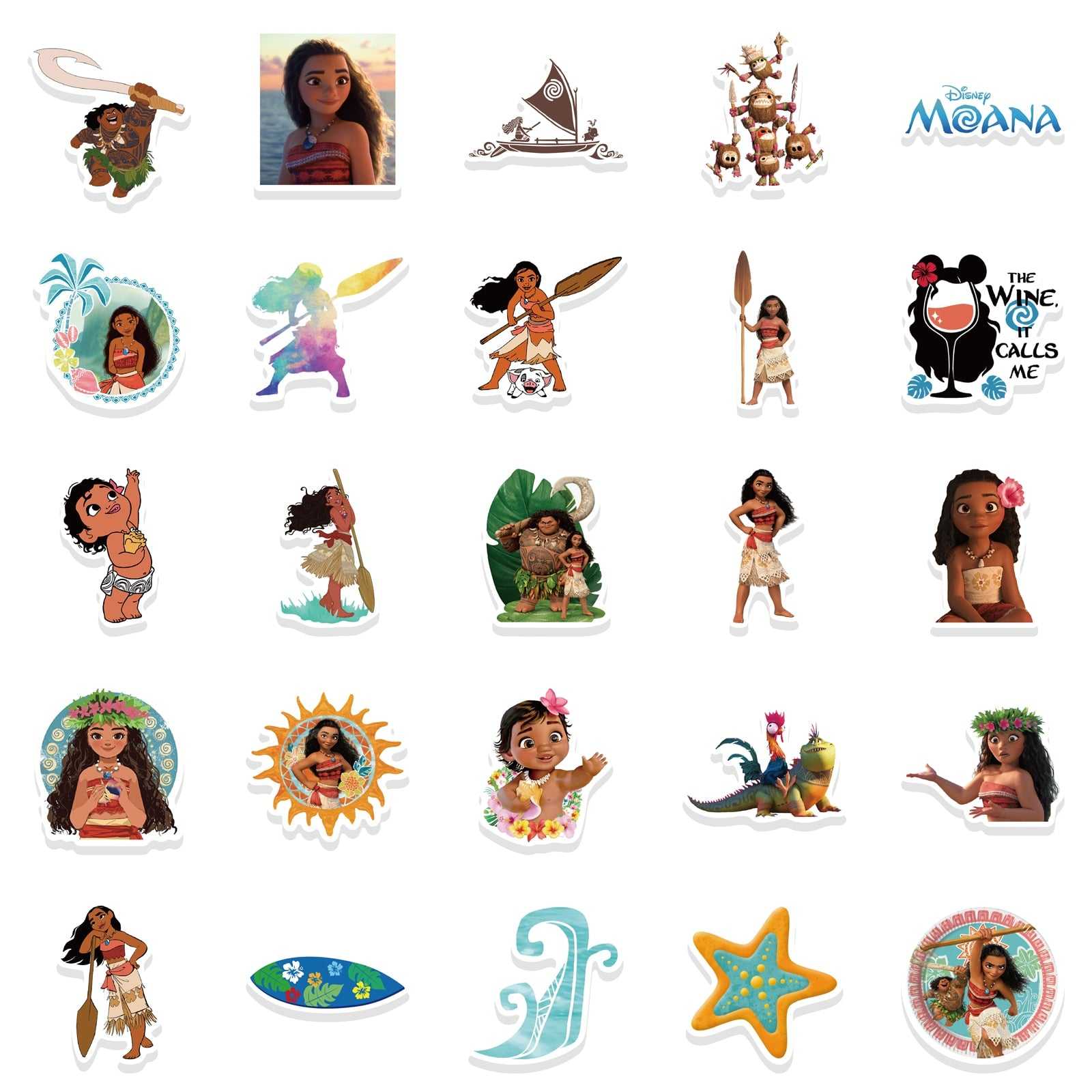 Disney Moana Cartoon Stickers