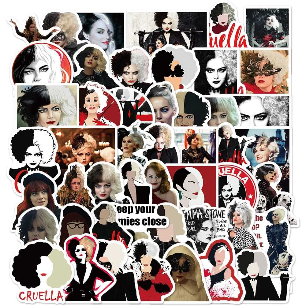 Disney Movie Cruella Stickers