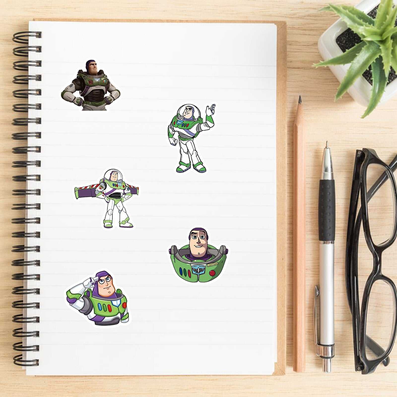 Disney Toy Story Buzz Lightyear Stickers Pack | Famous Bundle Stickers | Waterproof Bundle Stickers