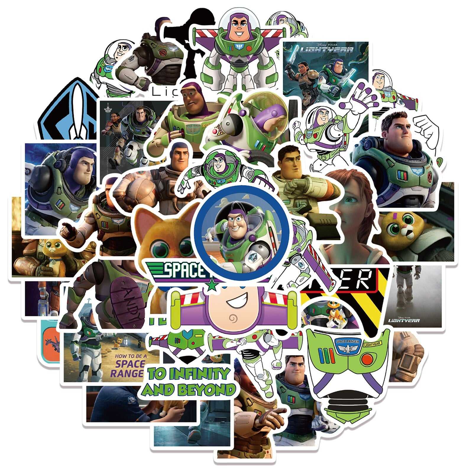 Disney Toy Story Buzz Lightyear Stickers Pack | Famous Bundle Stickers | Waterproof Bundle Stickers