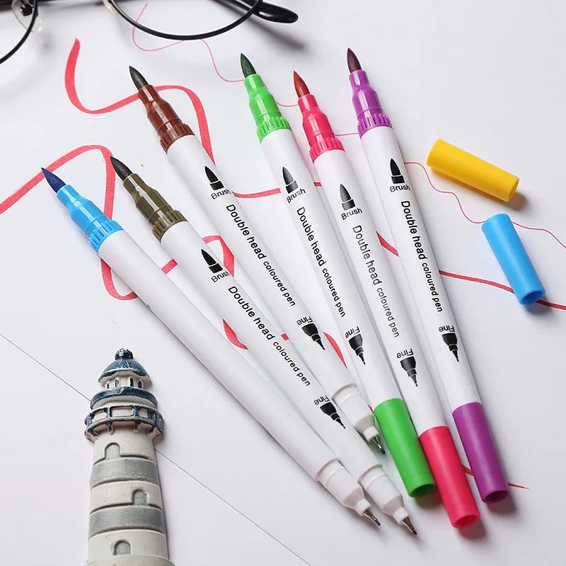 Double-Headed Washable Color Markers Set