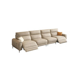 Italian Leather Sectional Sofa Set with Recliner - GraffitiWallArt