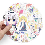 Animation Dragon Maid Stickers Pack | Famous Bundle Stickers | Waterproof Bundle Stickers