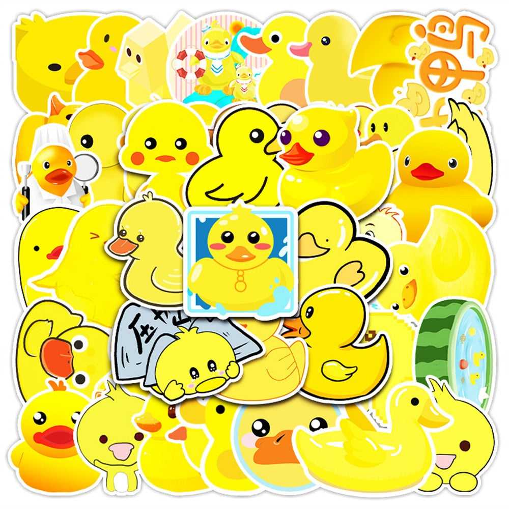 Little Yellow Duck Decoration Graffiti Waterproof Sticker