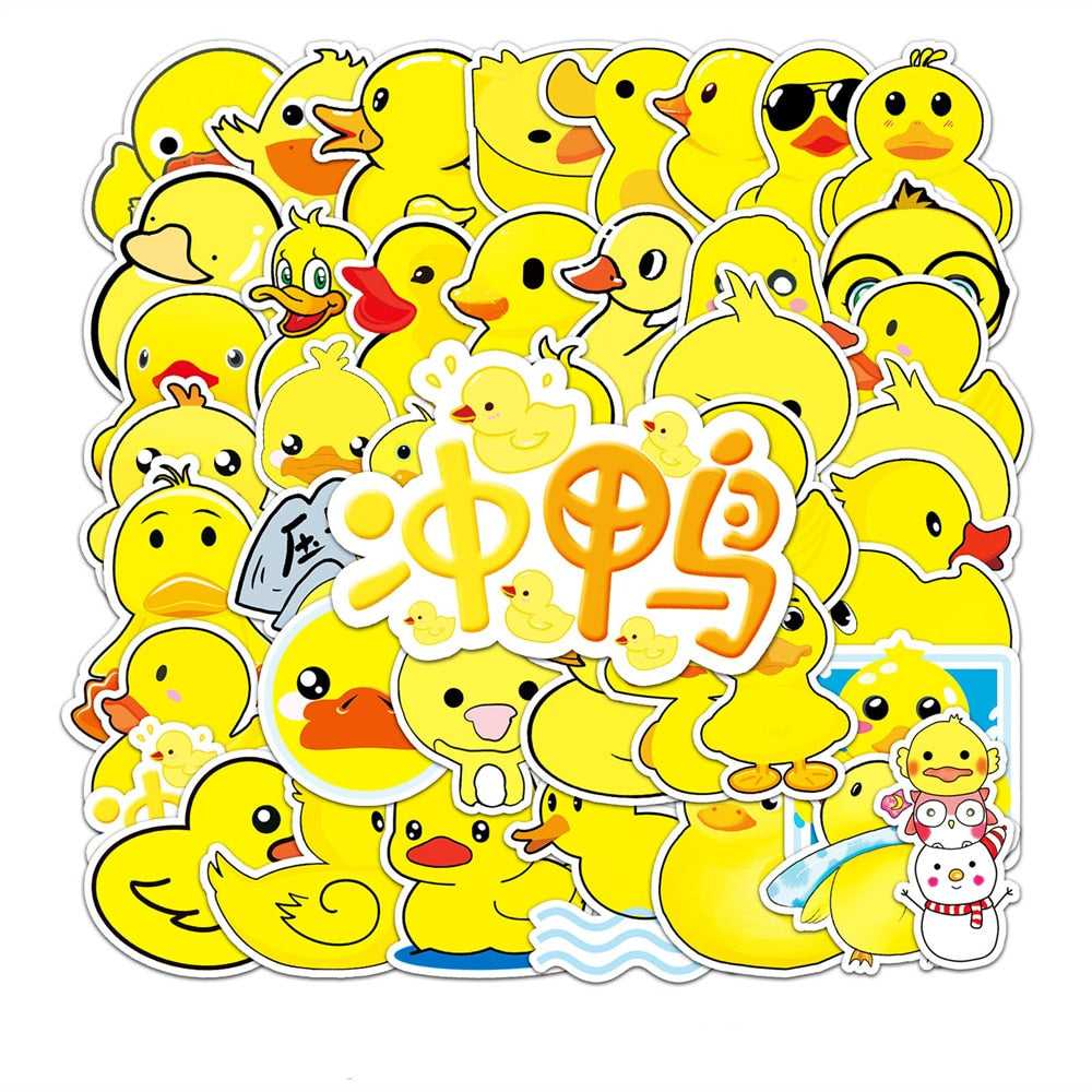 Little Yellow Duck Decoration Graffiti Waterproof Sticker