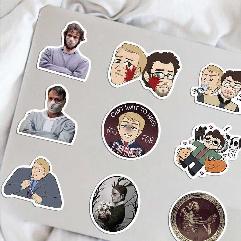 EAT THE RUDE- Hannibal Stickers Pack | Famous Bundle Stickers | Waterproof Bundle Stickers