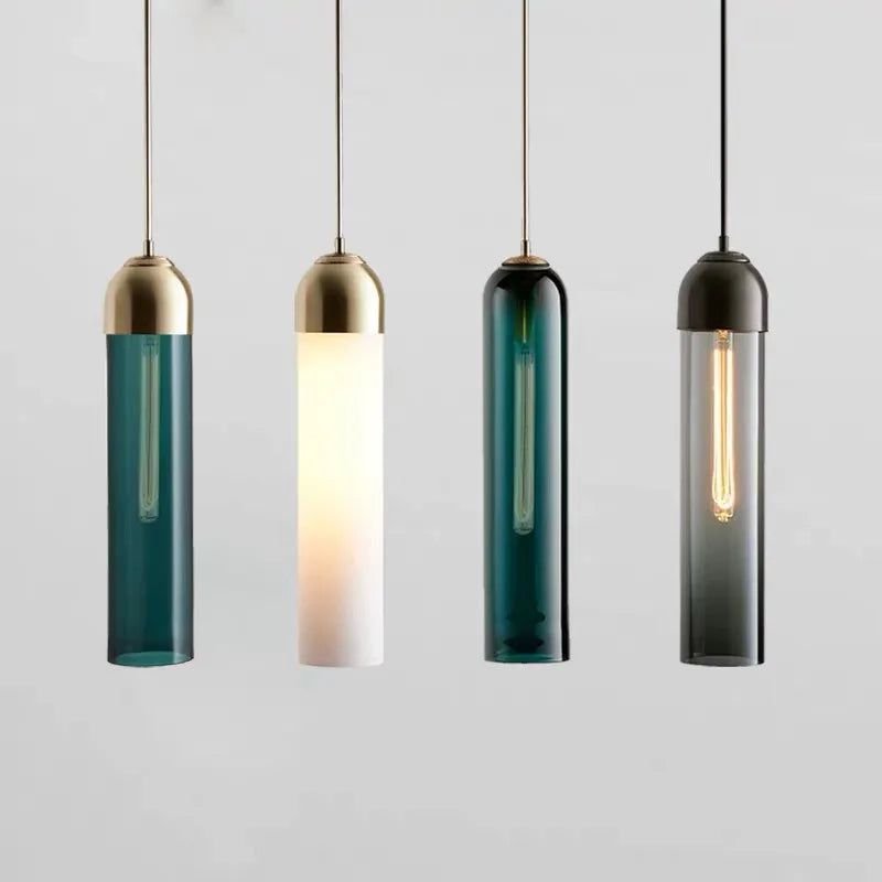 Elevate Your Space with Modern Elegance: Glass Hanging Suspension Pendant Lamp