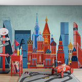 Enchanting Aladdin's Castle Nursery Wallpaper