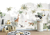 Enchanting Animals in Forest Nursery Wallpaper