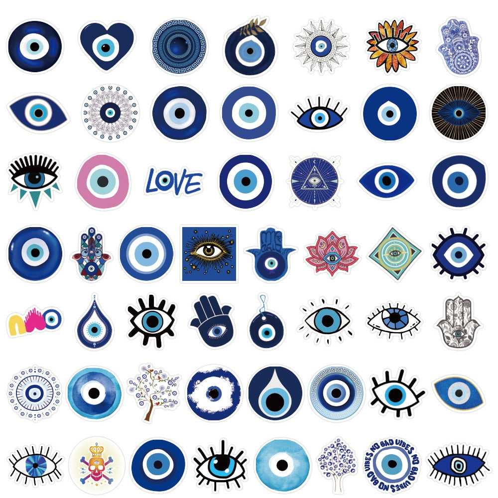 Turkish Evil Eye Stickers Pack | Famous Bundle Stickers | Waterproof Bundle Stickers