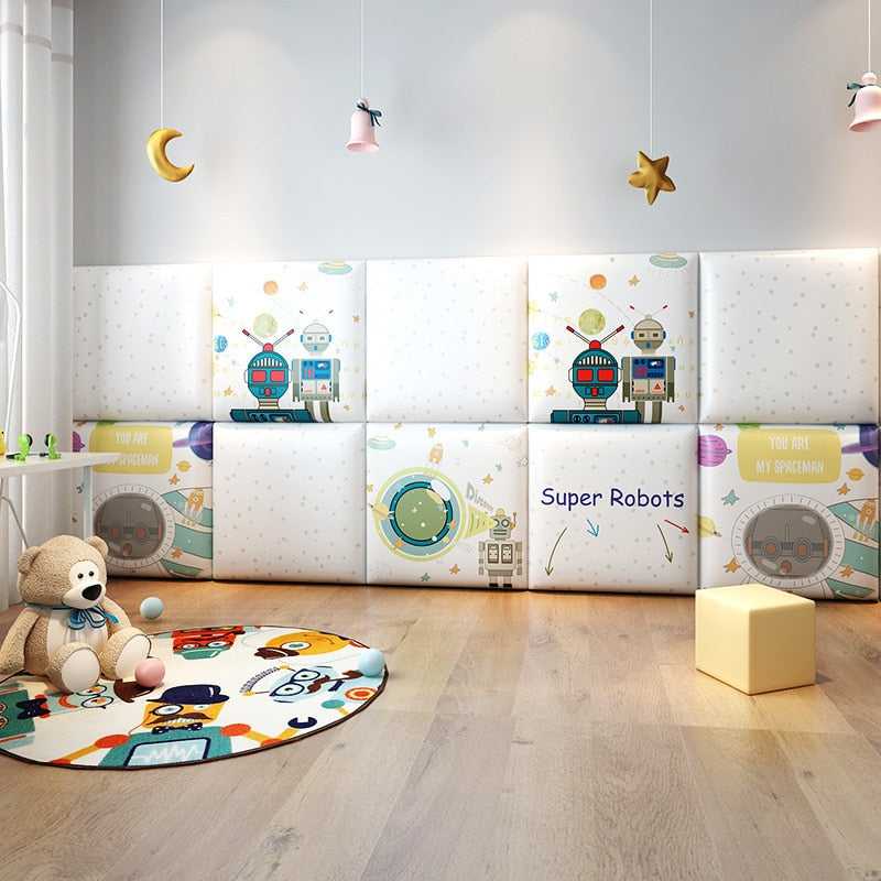 Padded Wall Cushion Stickers | Cotton Padded Wall Sticker