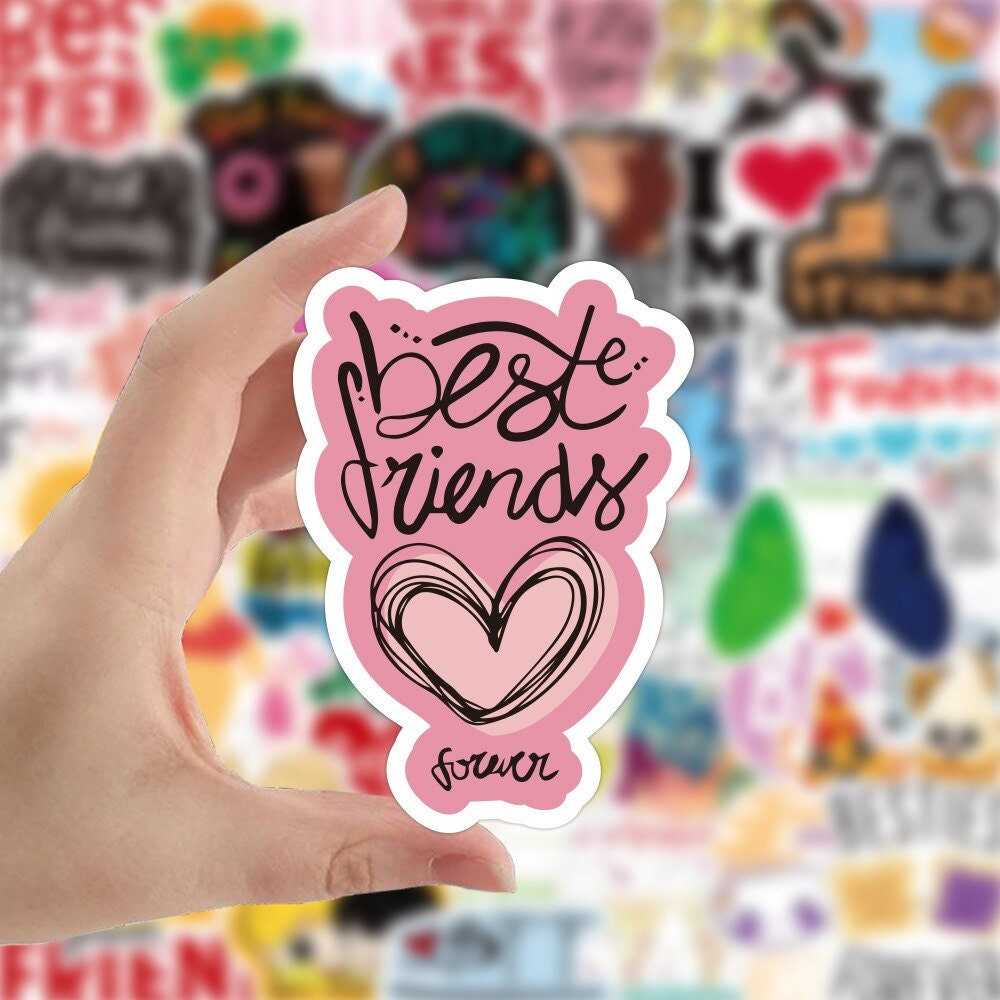 Best Friend Stickers Pack | Famous Bundle Stickers | Waterproof Bundle Stickers