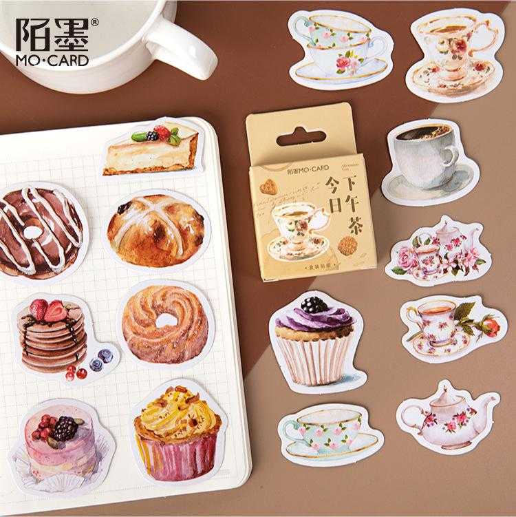 Cake Dessert Drink 46 Stickers Pack | Famous Bundle Stickers | Waterproof Bundle Stickers