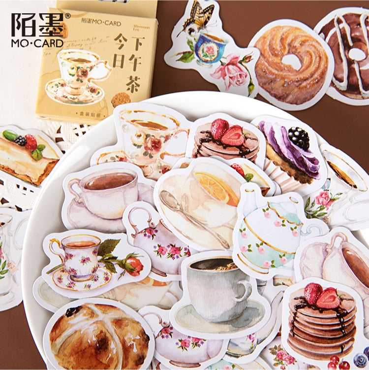 Cake Dessert Drink 46 Stickers Pack | Famous Bundle Stickers | Waterproof Bundle Stickers