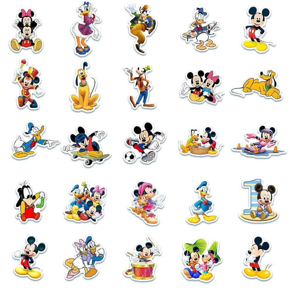 Disney Mickey Mouse Stickers Pack | Famous Bundle Stickers | Waterproof Bundle Stickers