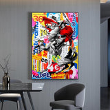 Célèbre peinture napoléon Portrait cheval peinture à l'huile impressions sur toile Pop mur Art affiches et impressions photo pour salon maison