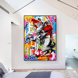 Berühmte Gemälde Napoleon Porträt Pferd Ölgemälde Leinwanddrucke Pop Wall Art Poster und Drucke Bild für Wohnzimmer Zuhause