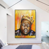 Famous Rapper Singer: Biggie Smalls Poster Canvas Art