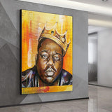 Famous Rapper Singer: Biggie Smalls Poster Canvas Art