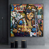 Famous Rock Star Voodoo Child Canvas Wall Art